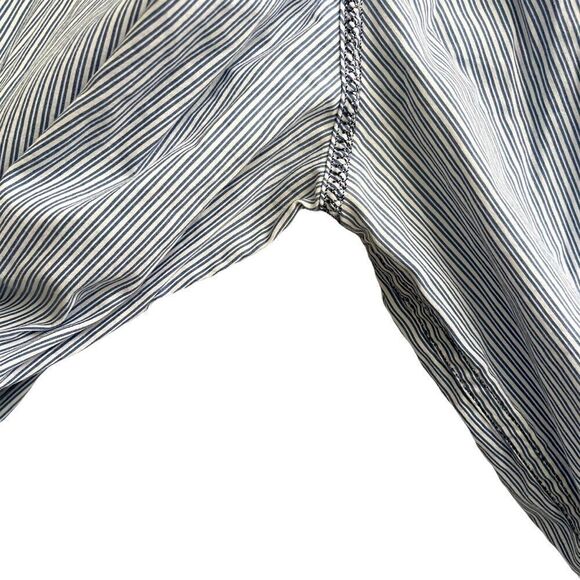 MAX VOLMARY Diamonds And Pearls Striped Button Front Shirt Blue White 14 - Picture 11 of 16